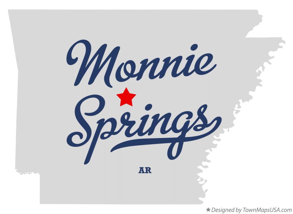 Map of Monnie Springs Arkansas AR