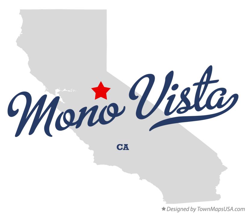 Map of Mono Vista California CA