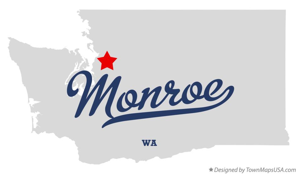 Map of Monroe Washington WA