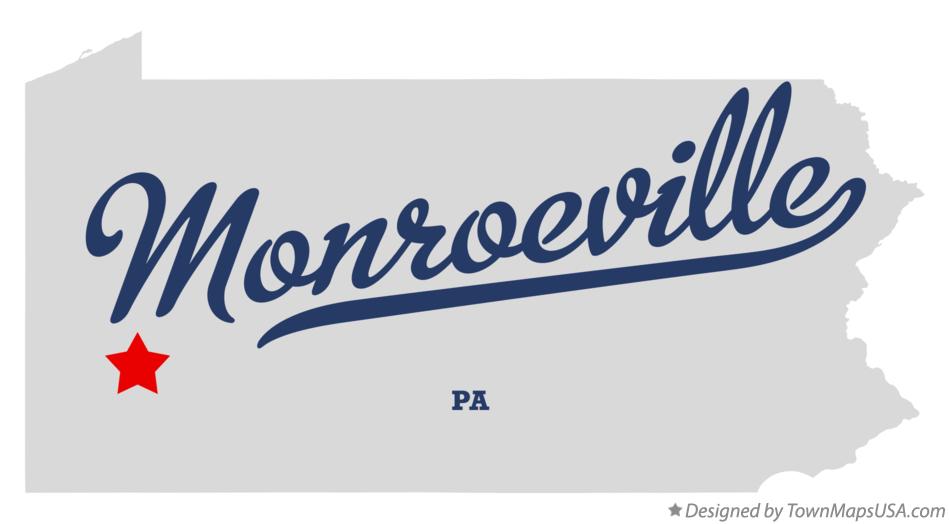 Map of Monroeville Pennsylvania PA