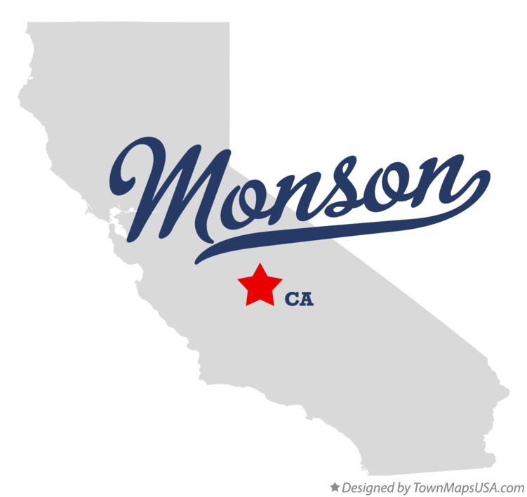 Map of Monson California CA