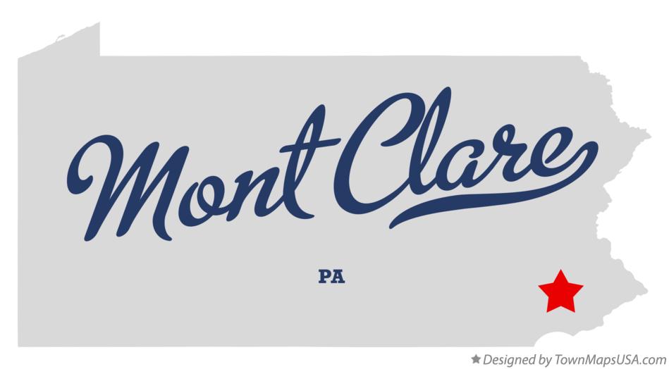 Map of Mont Clare Pennsylvania PA