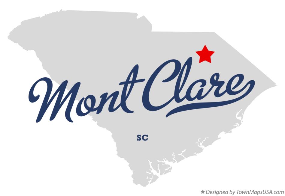 Map of Mont Clare South Carolina SC