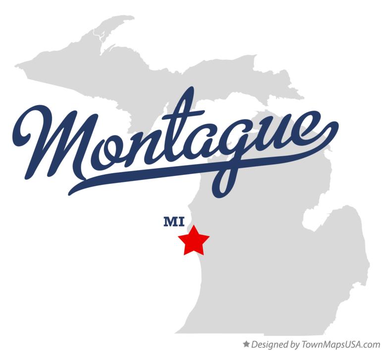 Map of Montague Michigan MI
