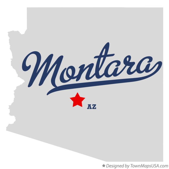 Map of Montara Arizona AZ
