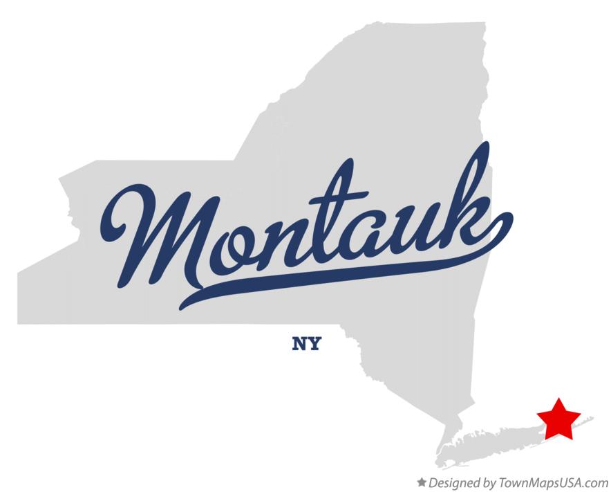 Map of Montauk New York NY