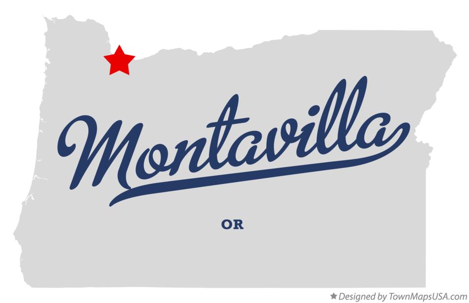 Map of Montavilla Oregon OR