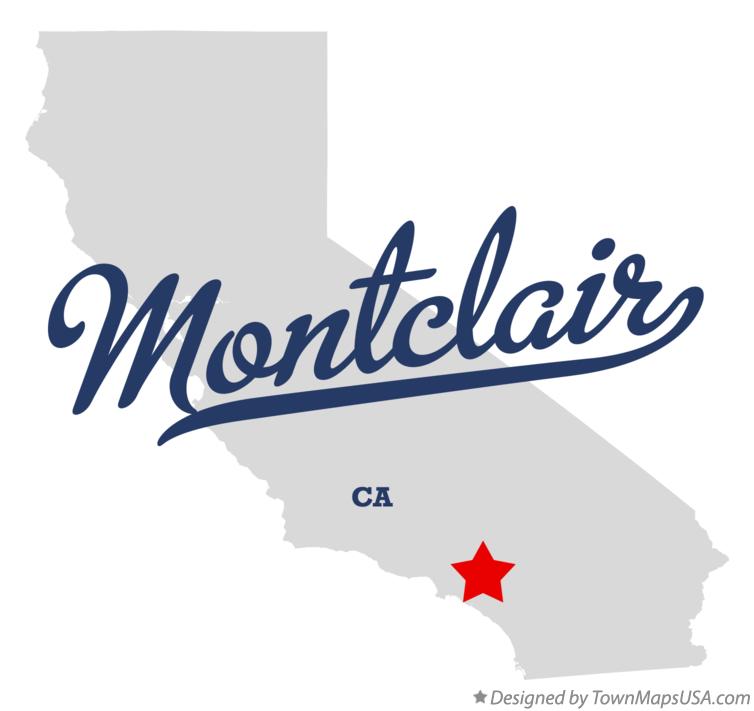 Map of Montclair California CA