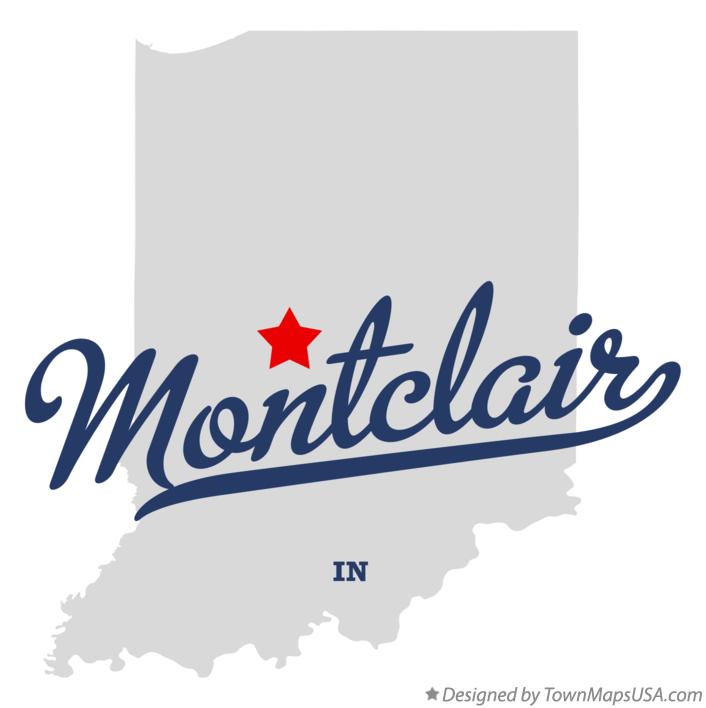 Map of Montclair Indiana IN