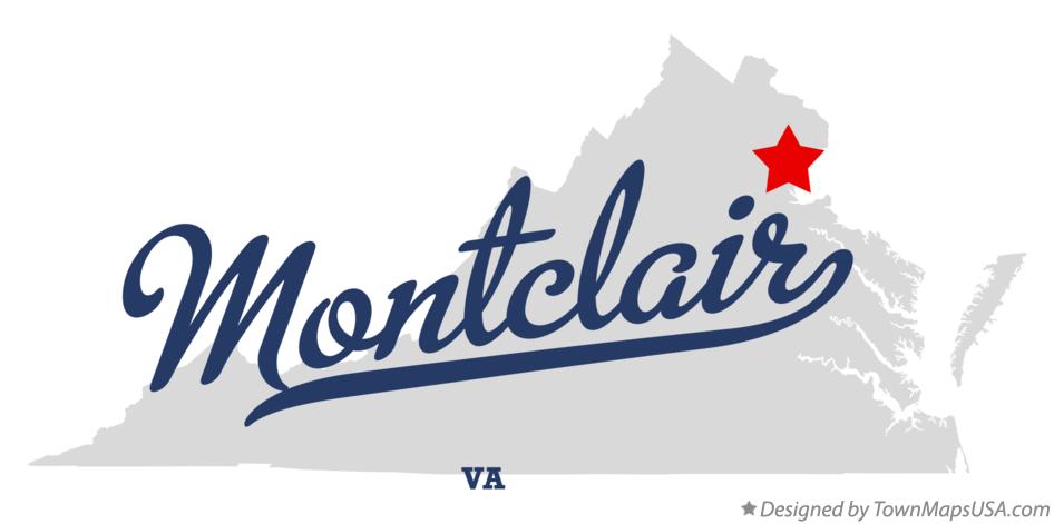 Map of Montclair Virginia VA