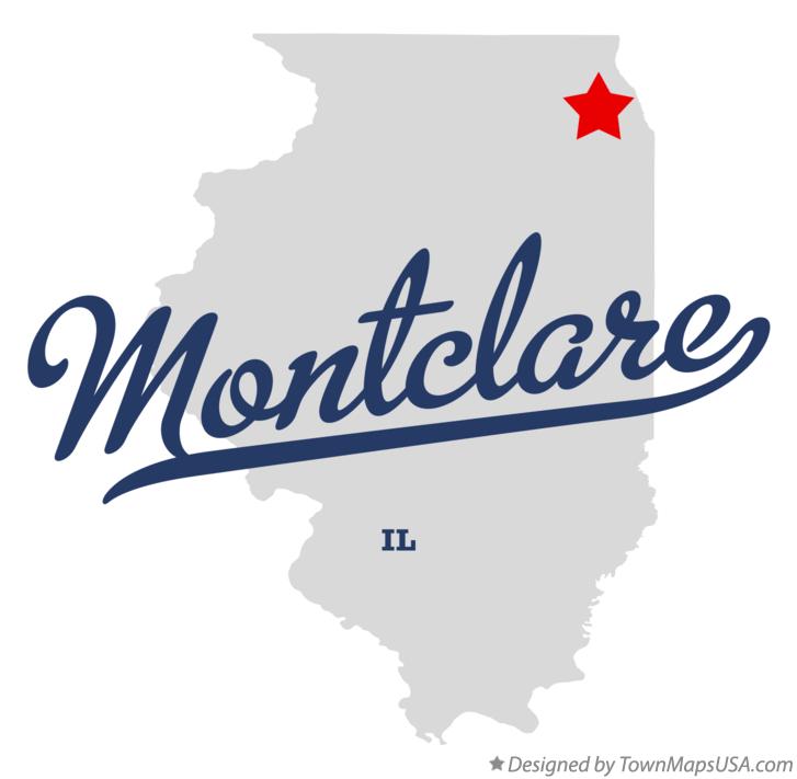 Map of Montclare Illinois IL