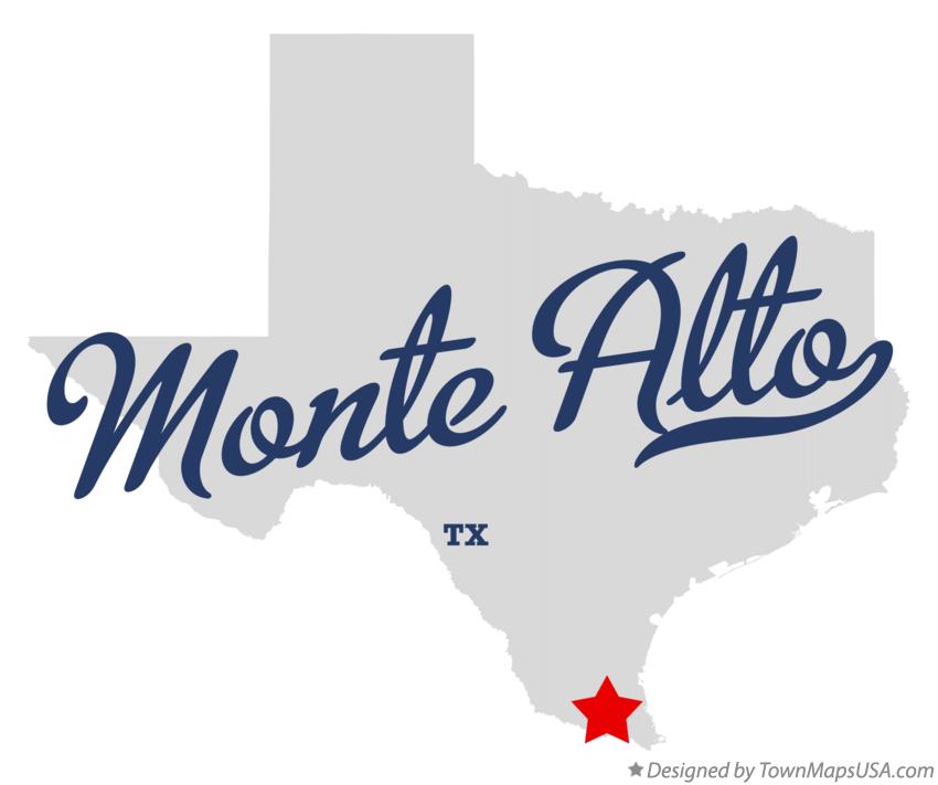 Map of Monte Alto Texas TX