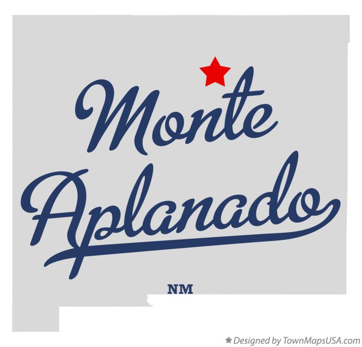 Map of Monte Aplanado New Mexico NM