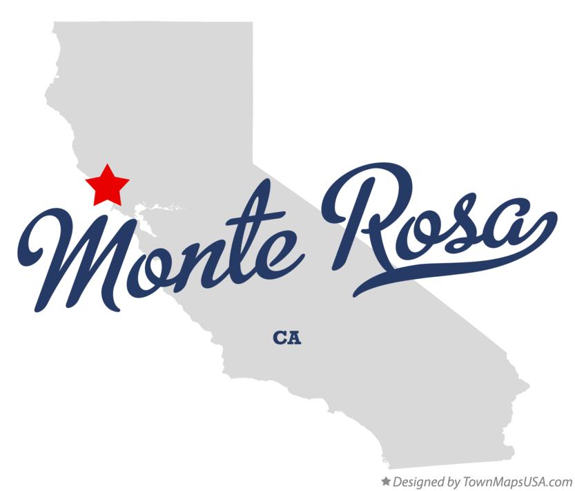 Map of Monte Rosa California CA