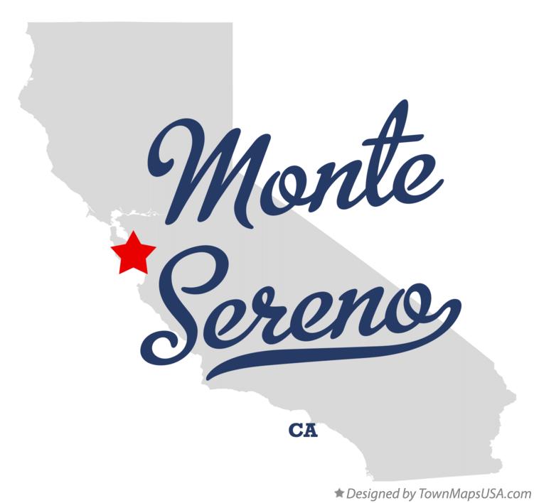Map of Monte Sereno California CA