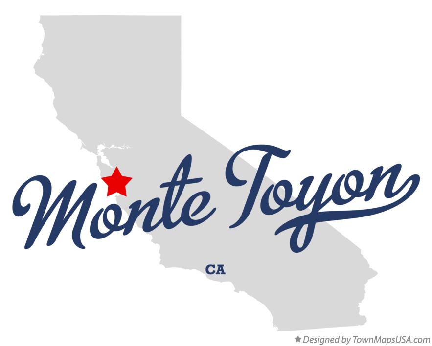 Map of Monte Toyon California CA