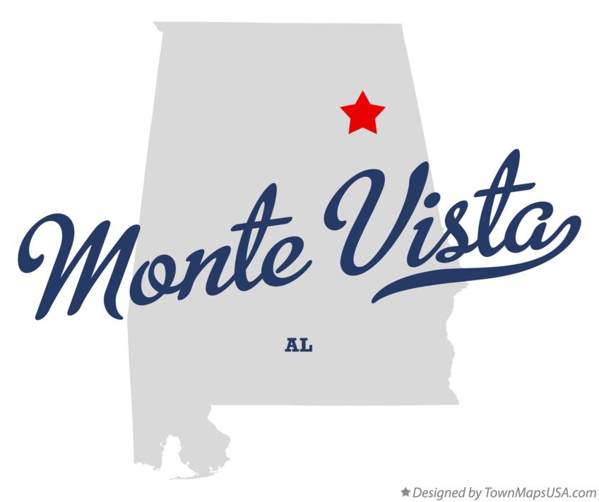 Map of Monte Vista Alabama AL