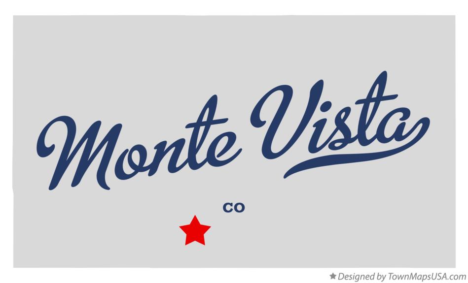 Map of Monte Vista Colorado CO