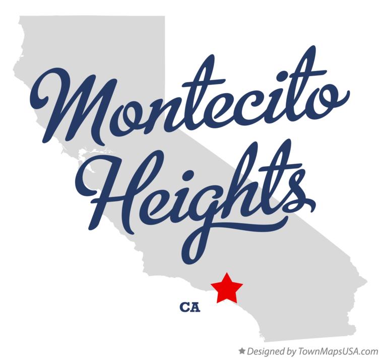 Map of Montecito Heights California CA