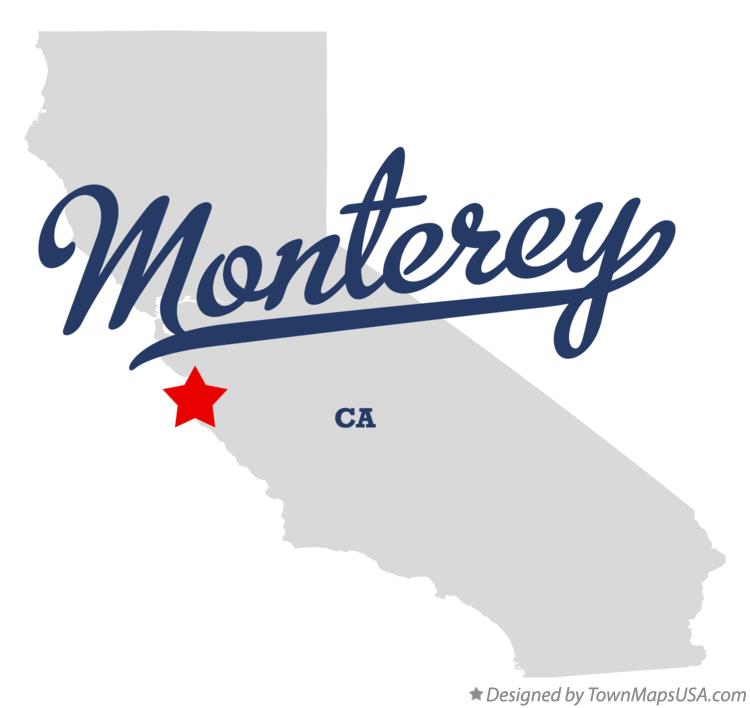 Map of Monterey California CA