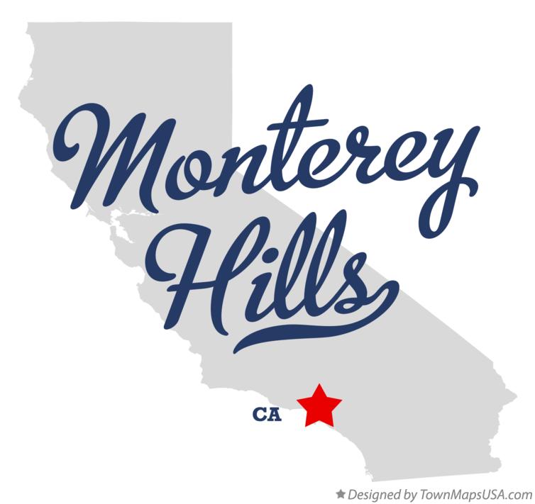 Map of Monterey Hills California CA