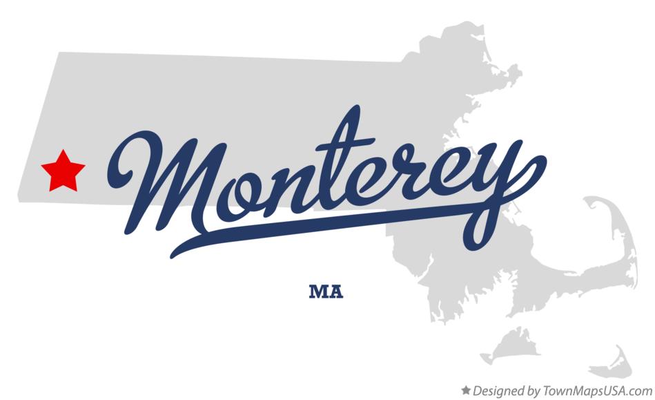 Map of Monterey Massachusetts MA