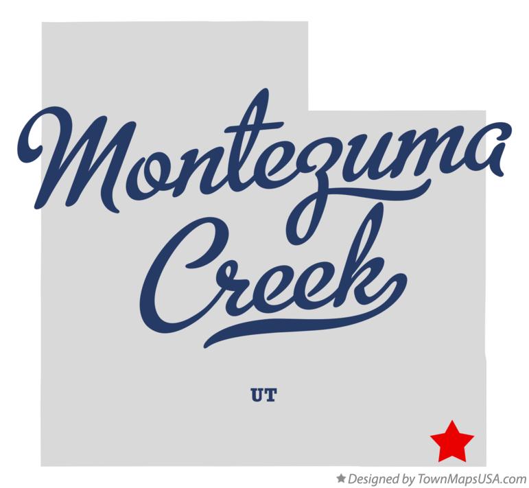 Map of Montezuma Creek Utah UT