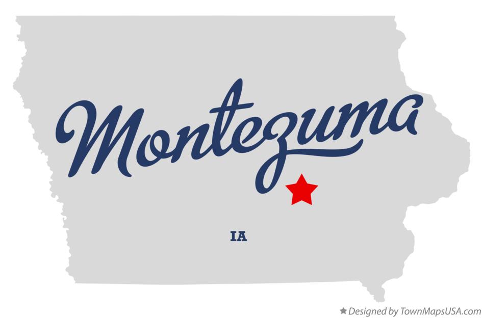 Map of Montezuma Iowa IA