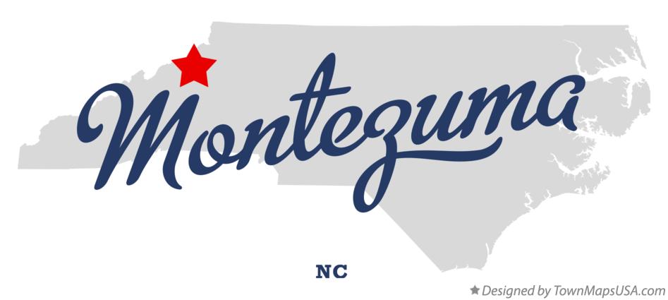 Map of Montezuma North Carolina NC