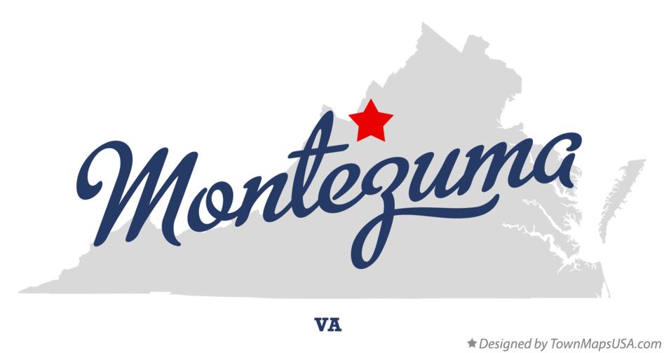 Map of Montezuma Virginia VA