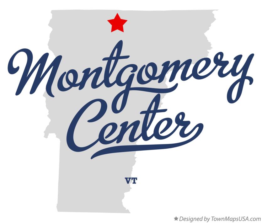 Map of Montgomery Center Vermont VT