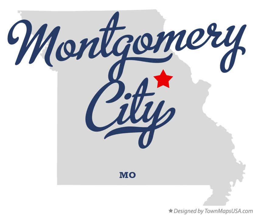 Map of Montgomery City Missouri MO
