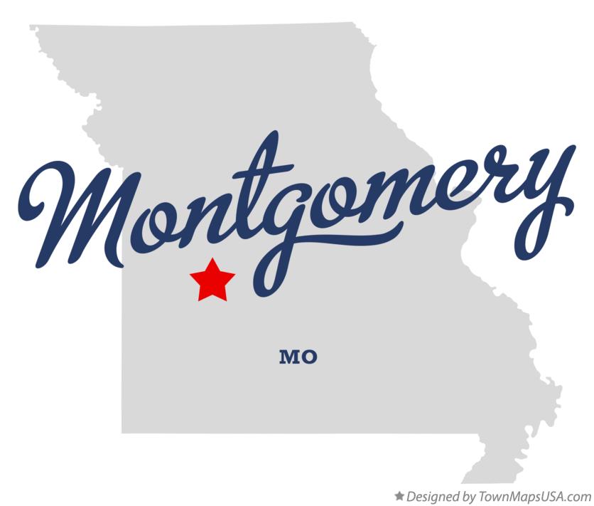 Map of Montgomery Missouri MO