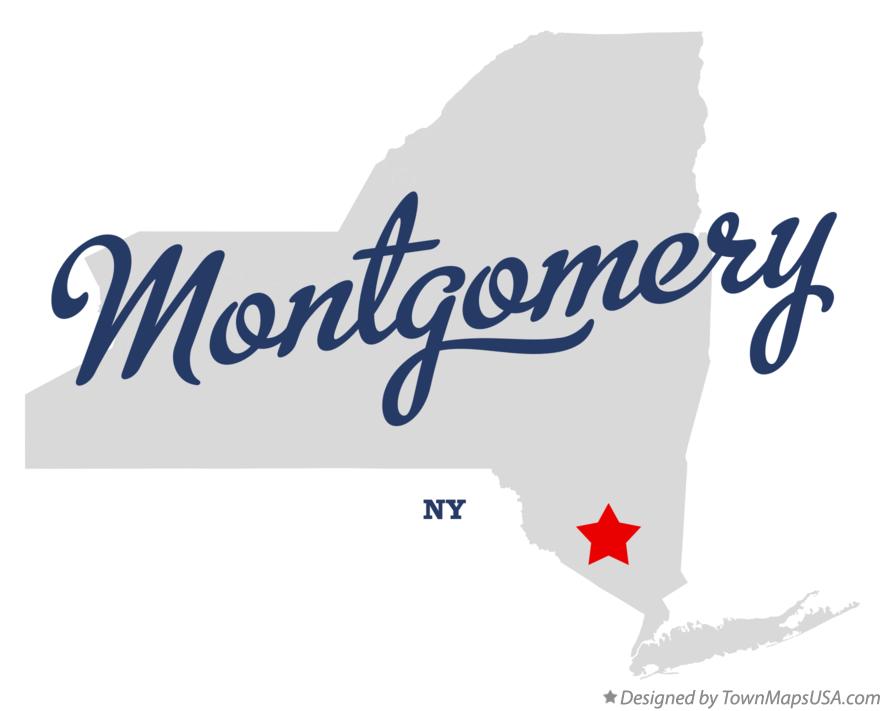 Map of Montgomery New York NY