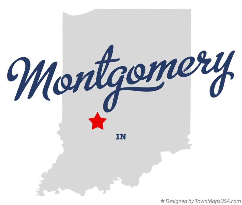 Map of Montgomery Indiana IN