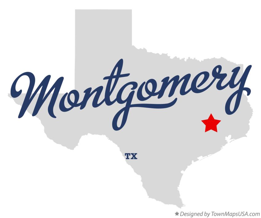 Map of Montgomery Texas TX