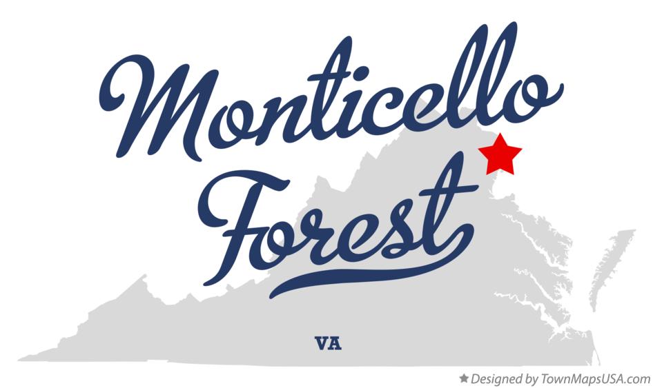 Map of Monticello Forest Virginia VA