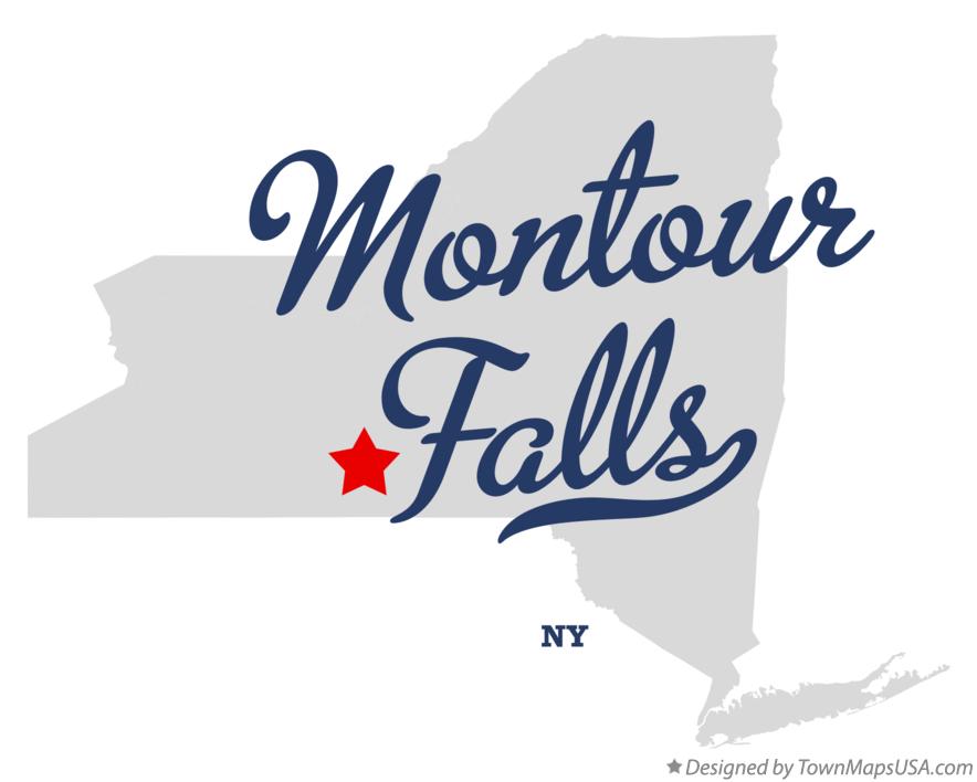 Map of Montour Falls New York NY
