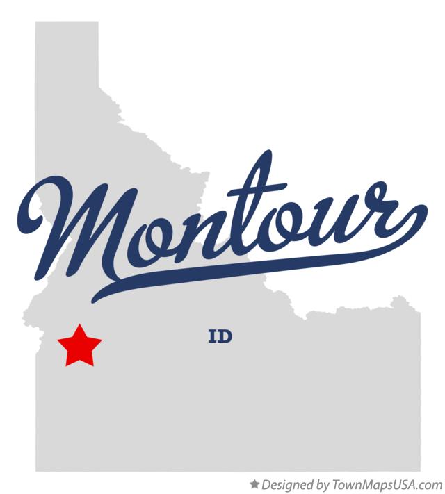 Map of Montour Idaho ID