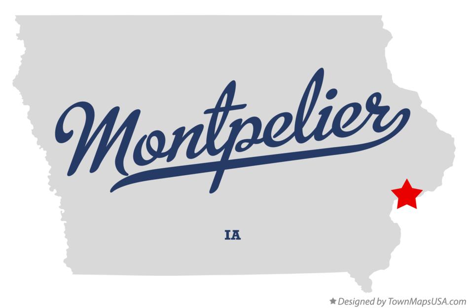 Map of Montpelier Iowa IA