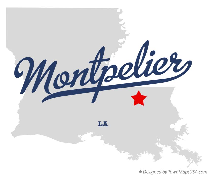 Map of Montpelier Louisiana LA