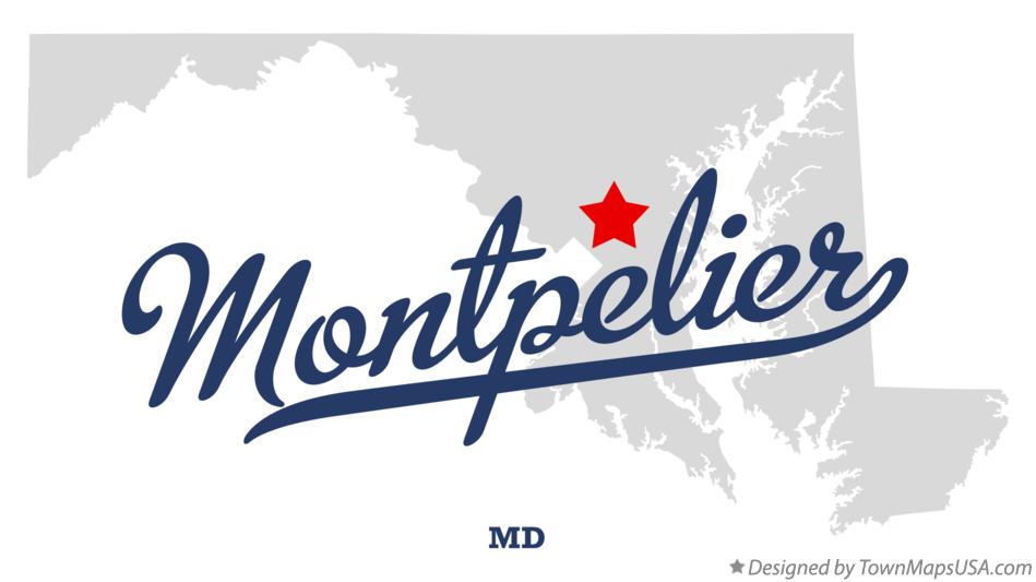 Map of Montpelier Maryland MD