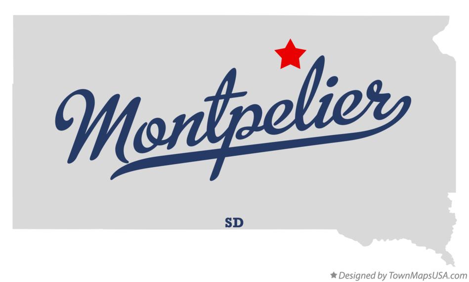 Map of Montpelier South Dakota SD