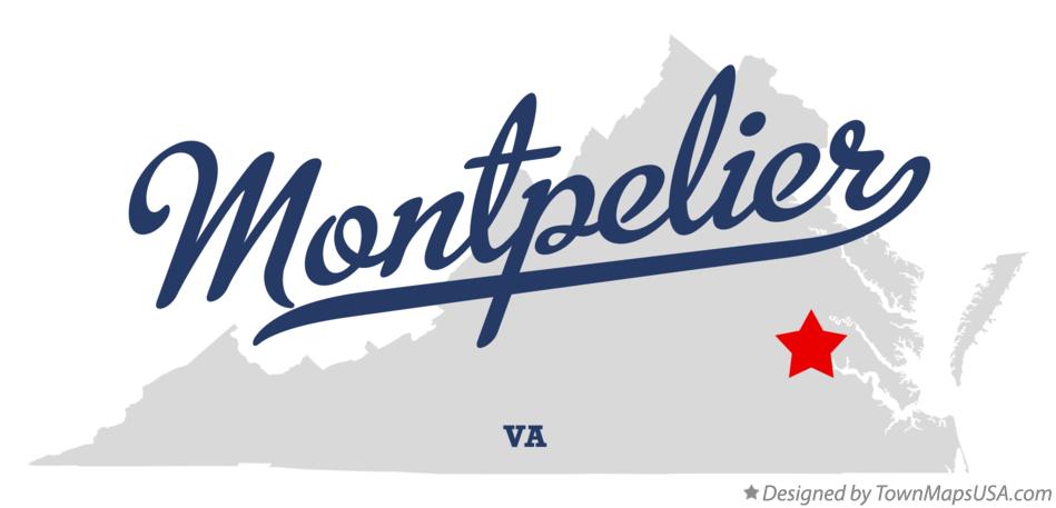 Map of Montpelier Virginia VA