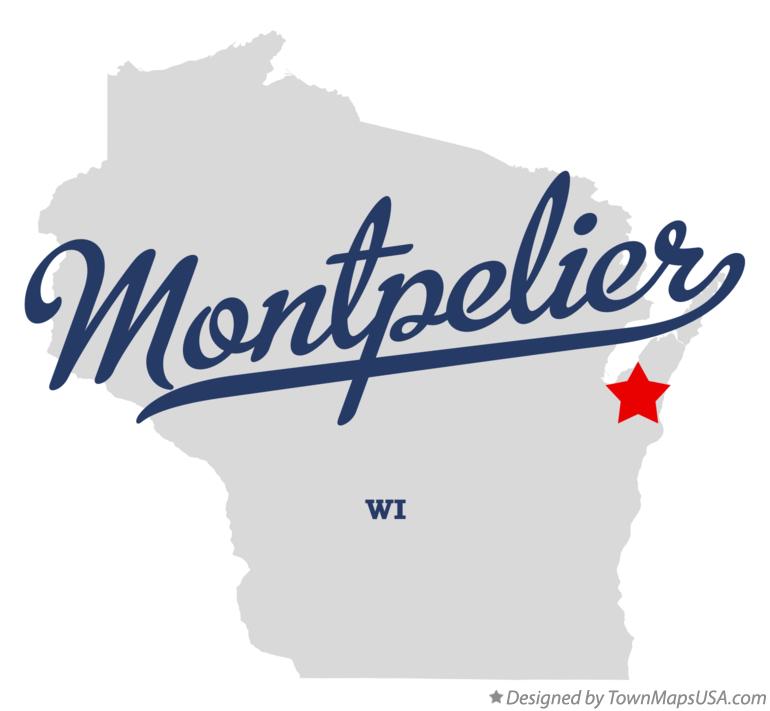 Map of Montpelier Wisconsin WI