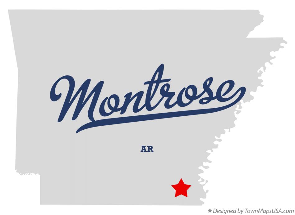 Map of Montrose Arkansas AR