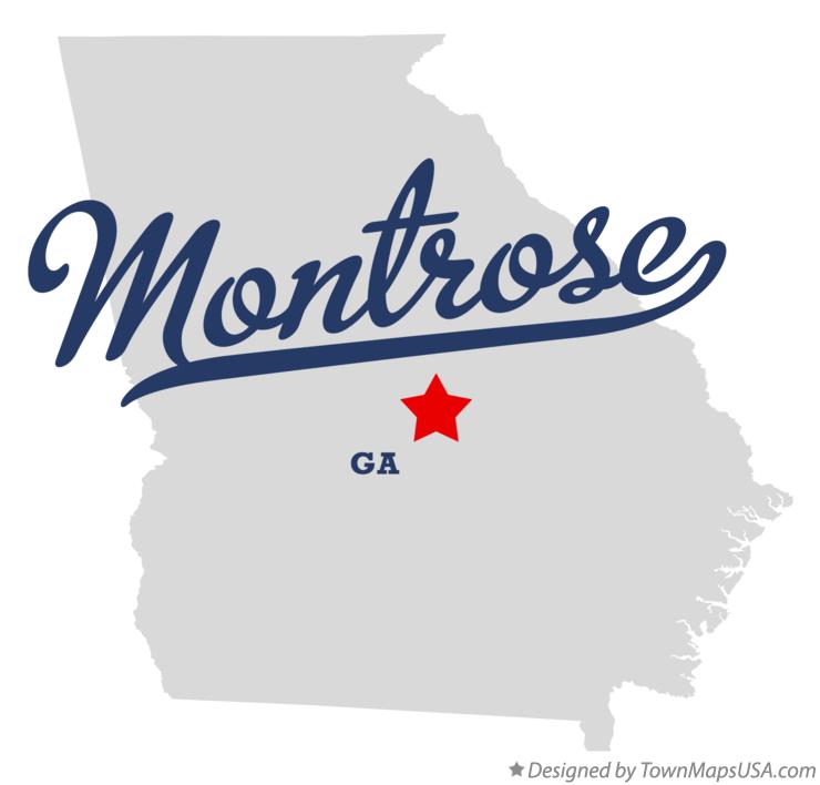 Map of Montrose Georgia GA