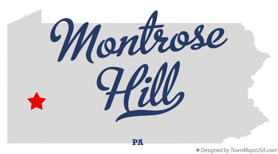 Map of Montrose Hill Pennsylvania PA