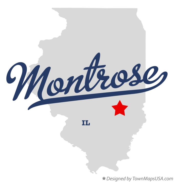 Map of Montrose Illinois IL