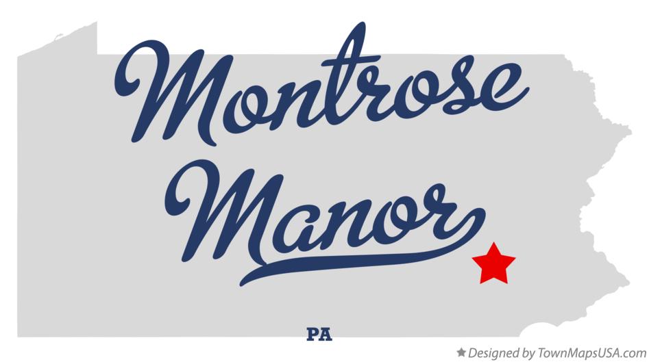 Map of Montrose Manor Pennsylvania PA